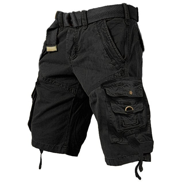 Mens Cargo Shorts Multi Pockets Cargo Shorts