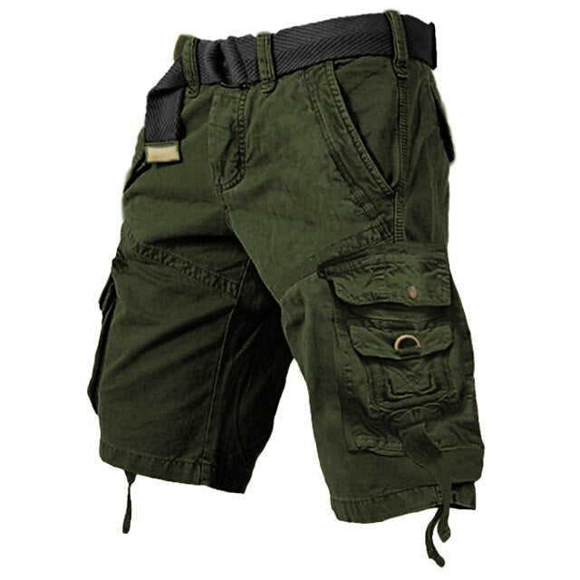 Mens Cargo Shorts Multi Pockets Cargo Shorts