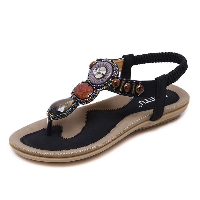 Josephine - Sandalias de playa bohemias para caminar en verano 