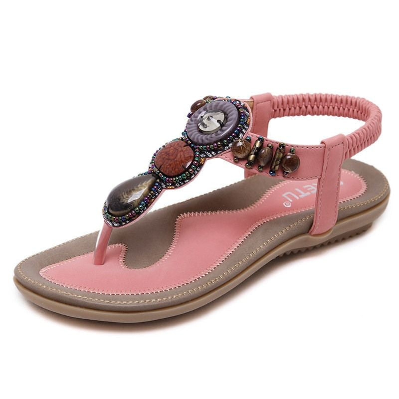 Josephine - Sandalias de playa bohemias para caminar en verano 