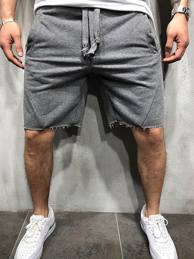 Shorts sueltos lisos con cintura elástica VL™