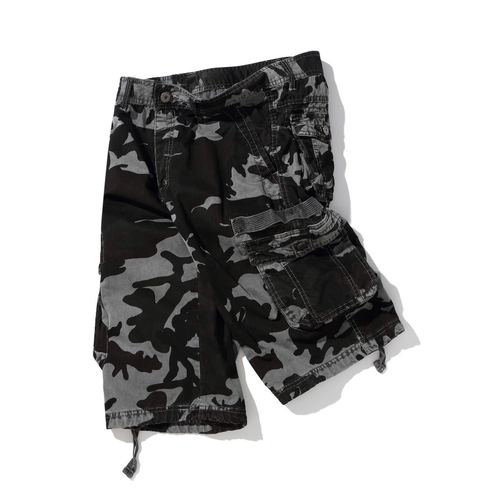 Pantalones cortos de camuflaje para hombre de talla grande VL™ Pantalones de 5 puntos 