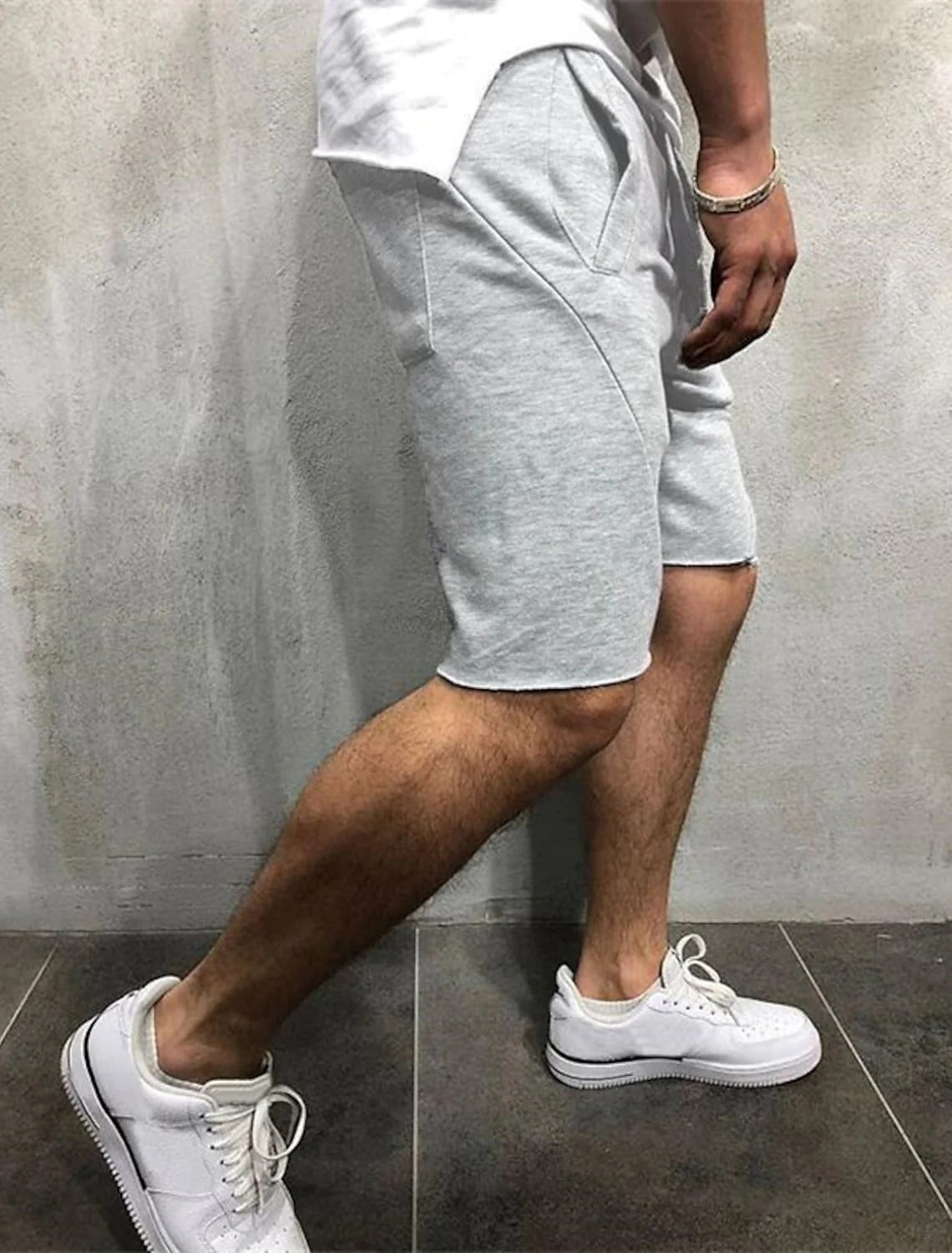 Shorts sueltos lisos con cintura elástica VL™