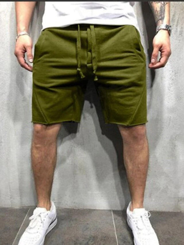 Shorts sueltos lisos con cintura elástica VL™