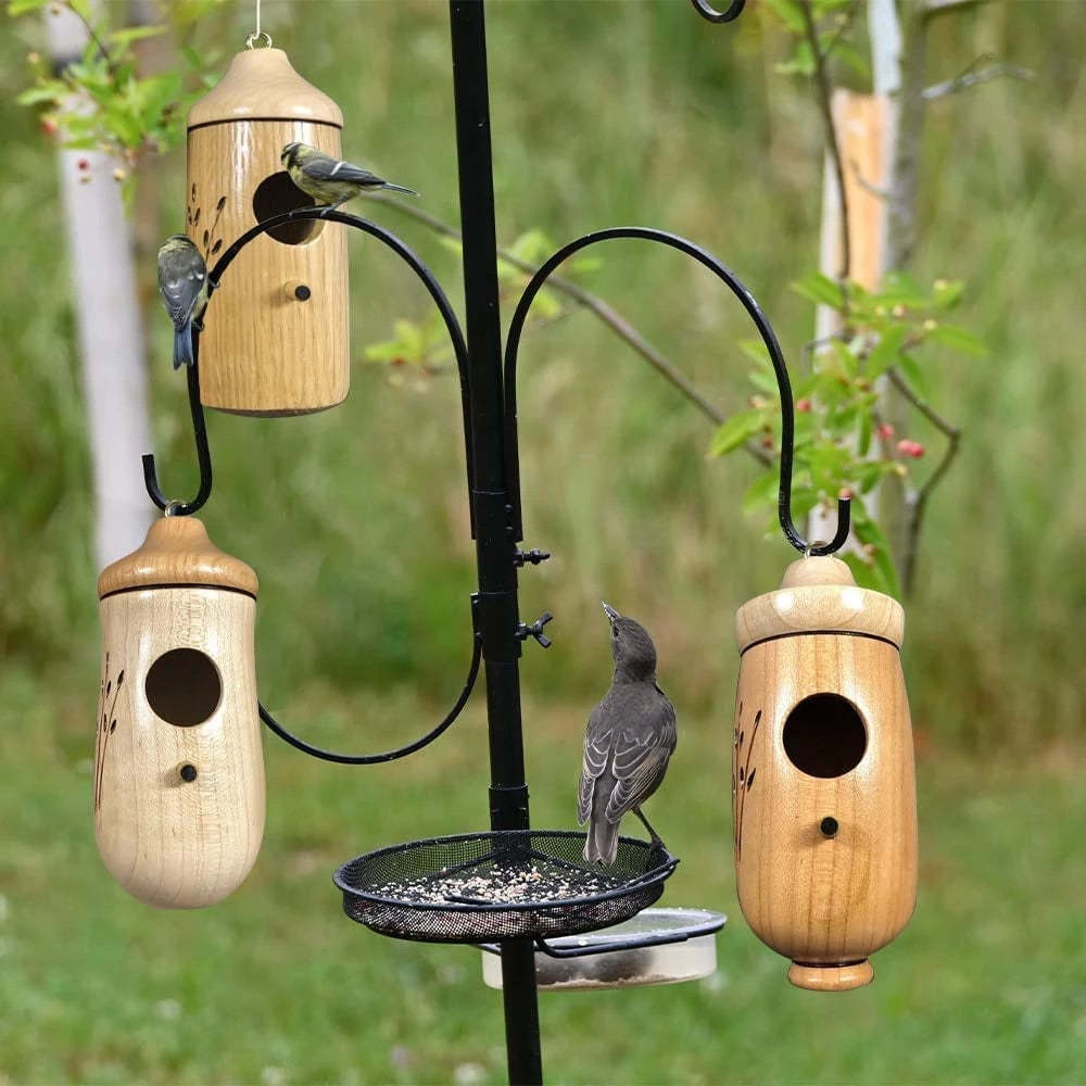 Casa Colibrí de Madera-Regalo para Amantes de la Naturaleza 