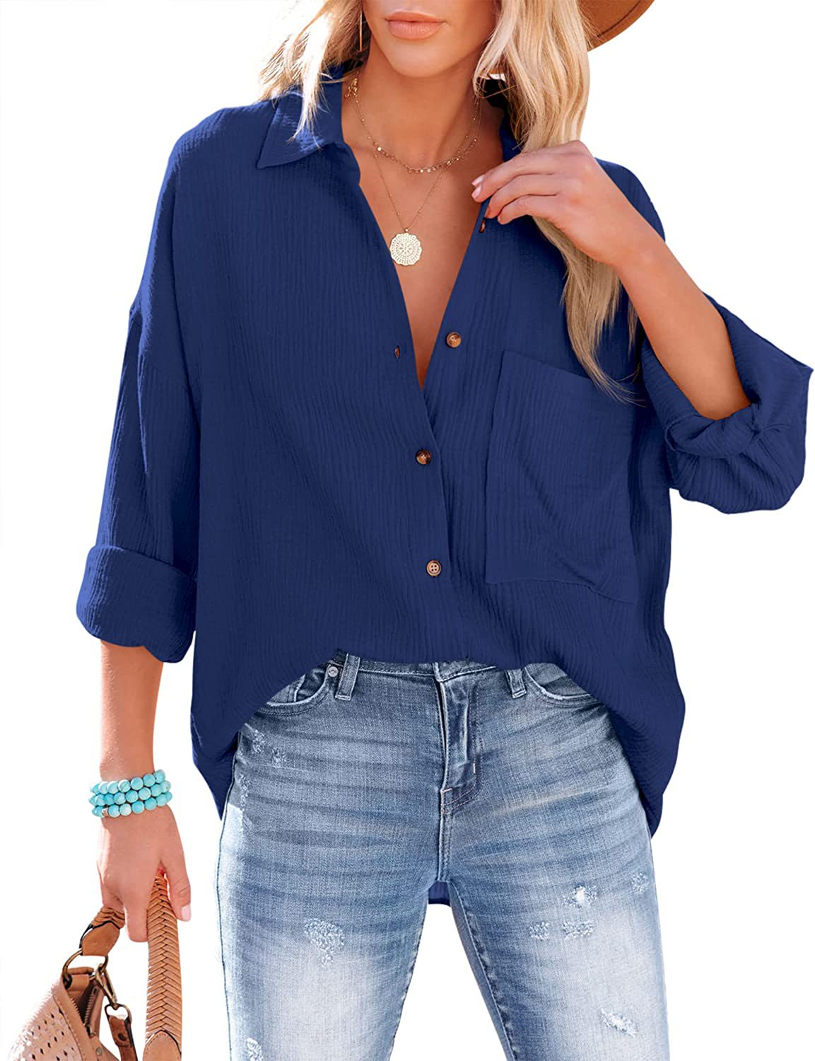 Women's Casual Long Sleeve Blouse