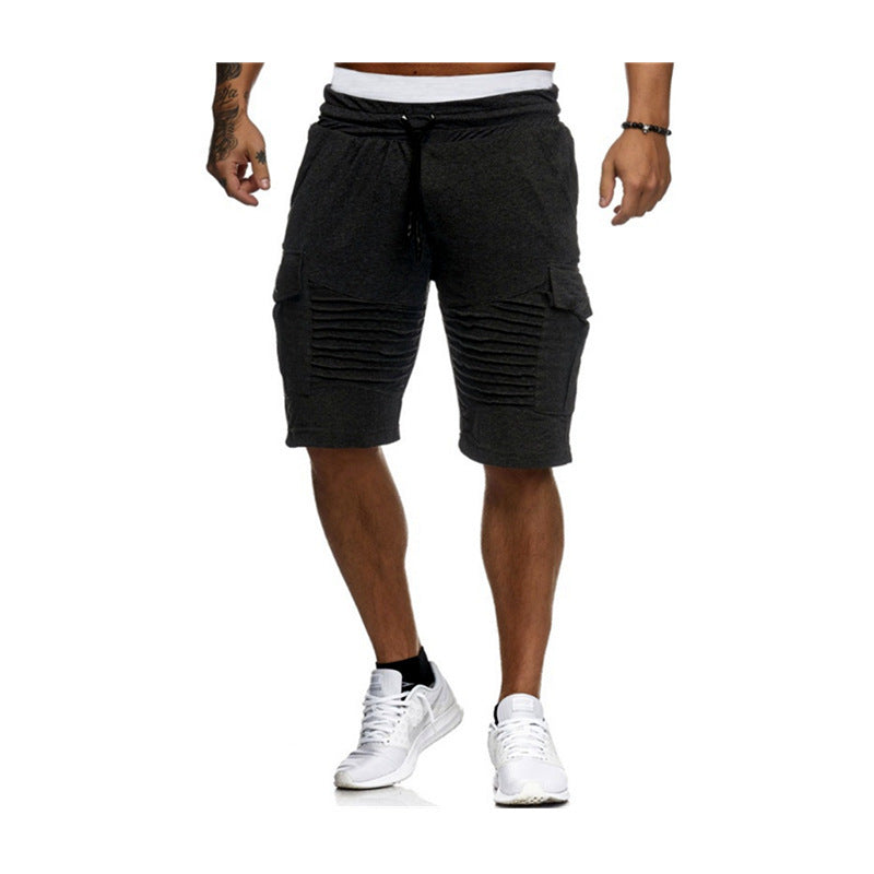 VL™ Men's Basic Daily Solid Colored Drawstring Shorts- Buy 2 Get Free Shipping