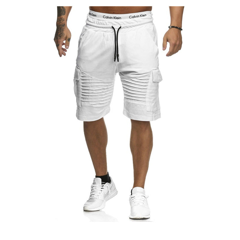 VL™ Men's Basic Daily Solid Colored Drawstring Shorts- Buy 2 Get Free Shipping