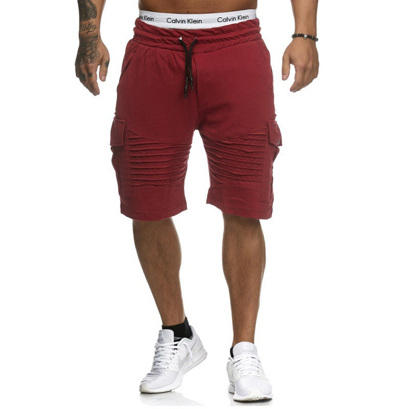 VL™ Men's Basic Daily Solid Colored Drawstring Shorts- Buy 2 Get Free Shipping