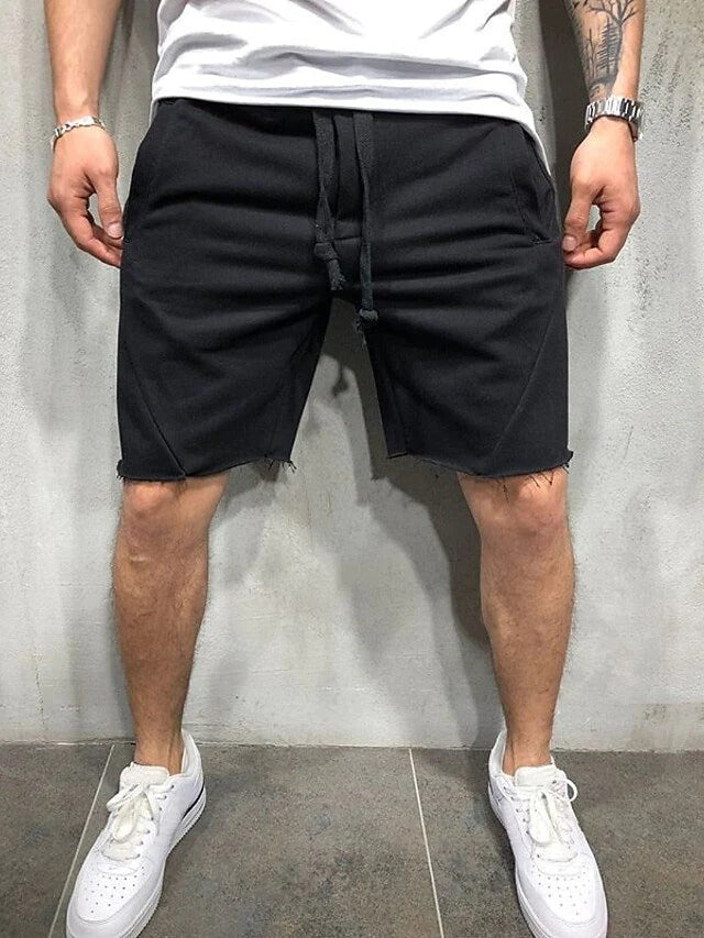 Shorts sueltos lisos con cintura elástica VL™