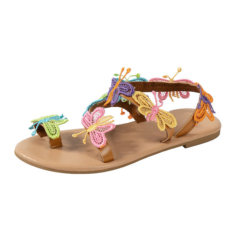 🔥Last Day 69% OFF - Women Slip-on Butterfly Flat Sandals