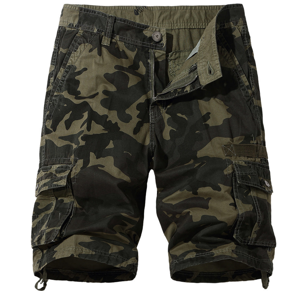 Pantalones cortos de camuflaje para hombre de talla grande VL™ Pantalones de 5 puntos 