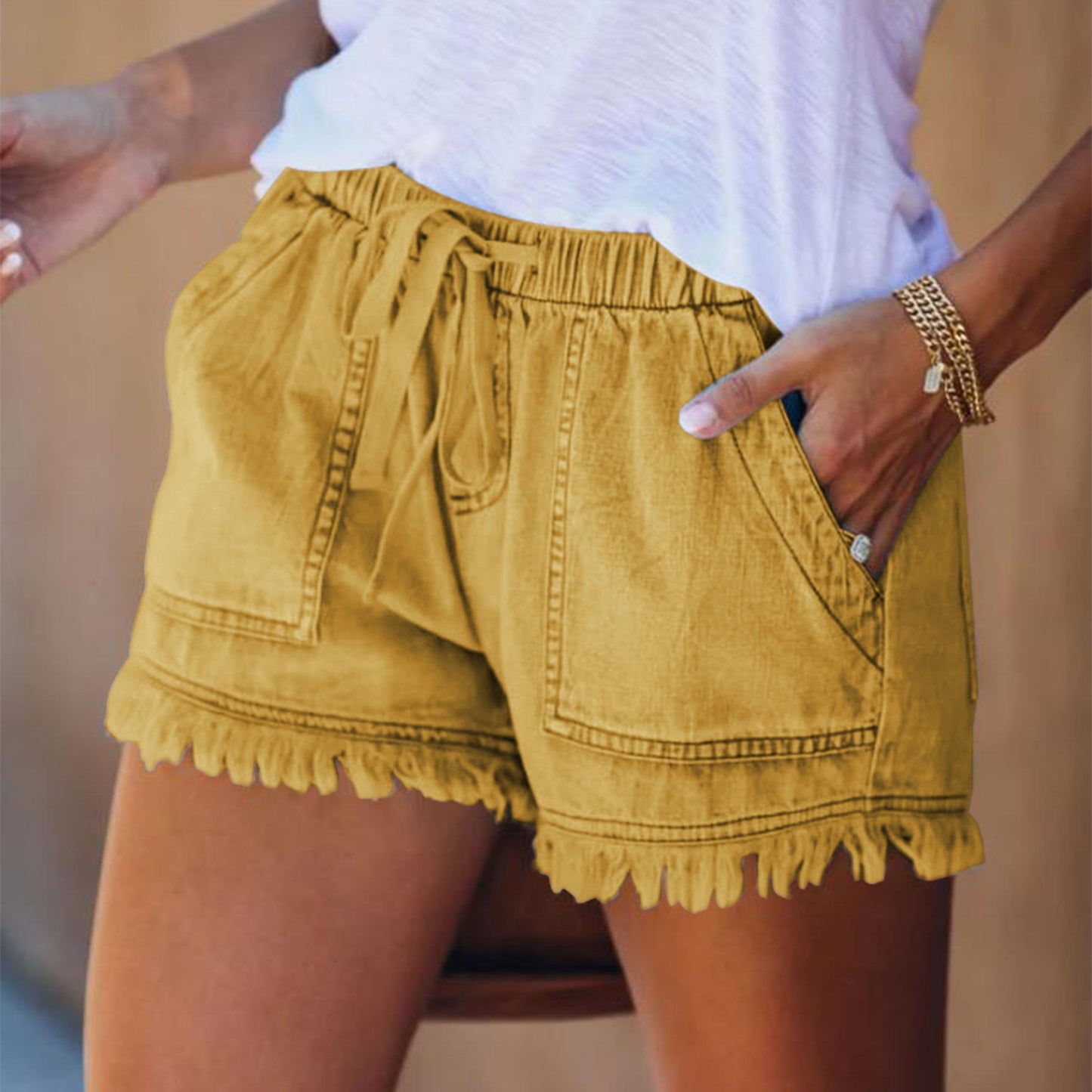 🔥🔥🔥🔥2024 New Summer  Midiross Womens Casual Denim Shorts with Pockets Cotton Jean Short