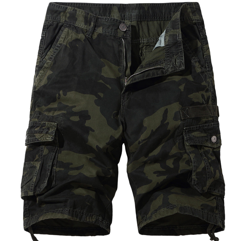 Pantalones cortos de camuflaje para hombre de talla grande VL™ Pantalones de 5 puntos 