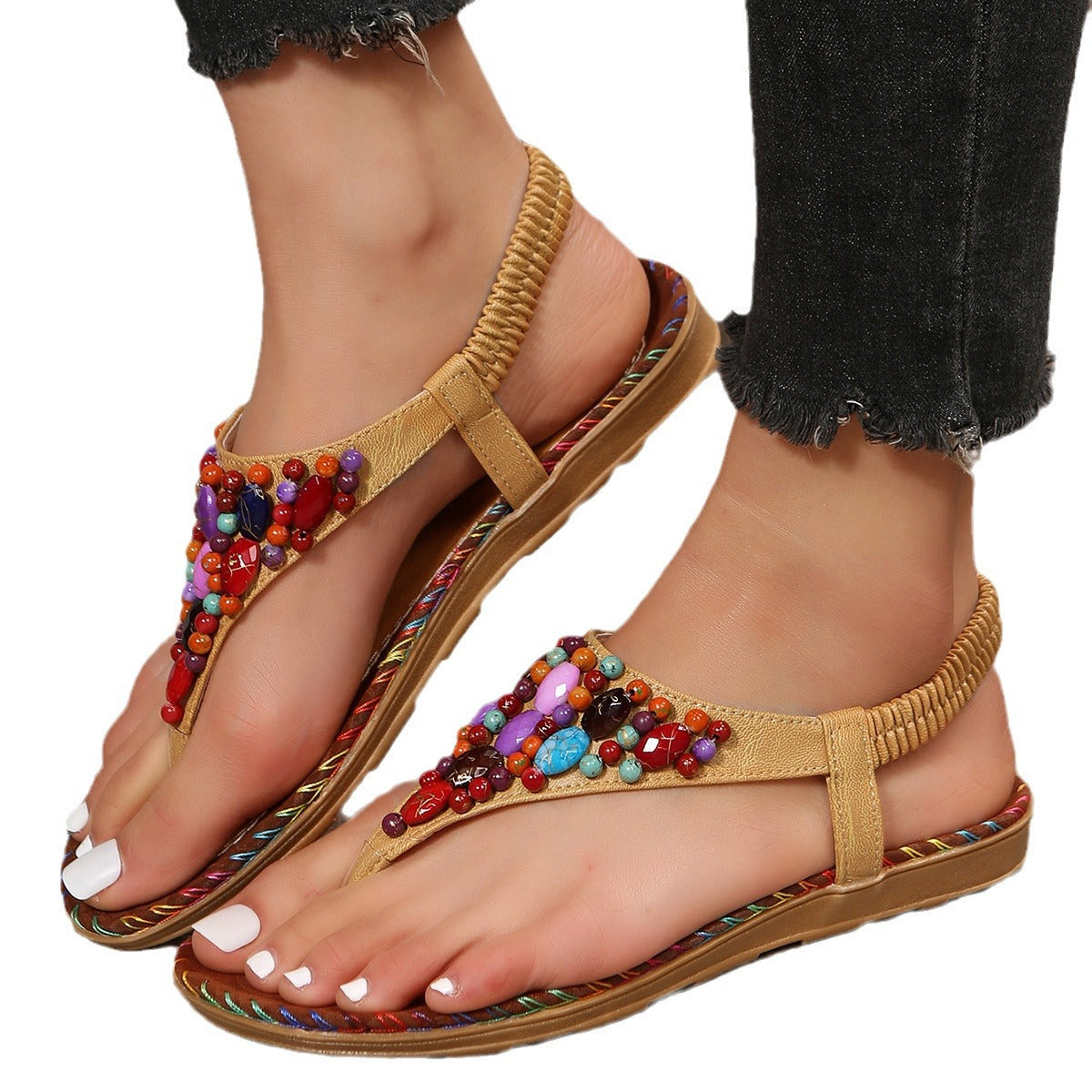 🔥Last Day 69% OFF - 2024 Summer Women Floral Non-slip Sandals