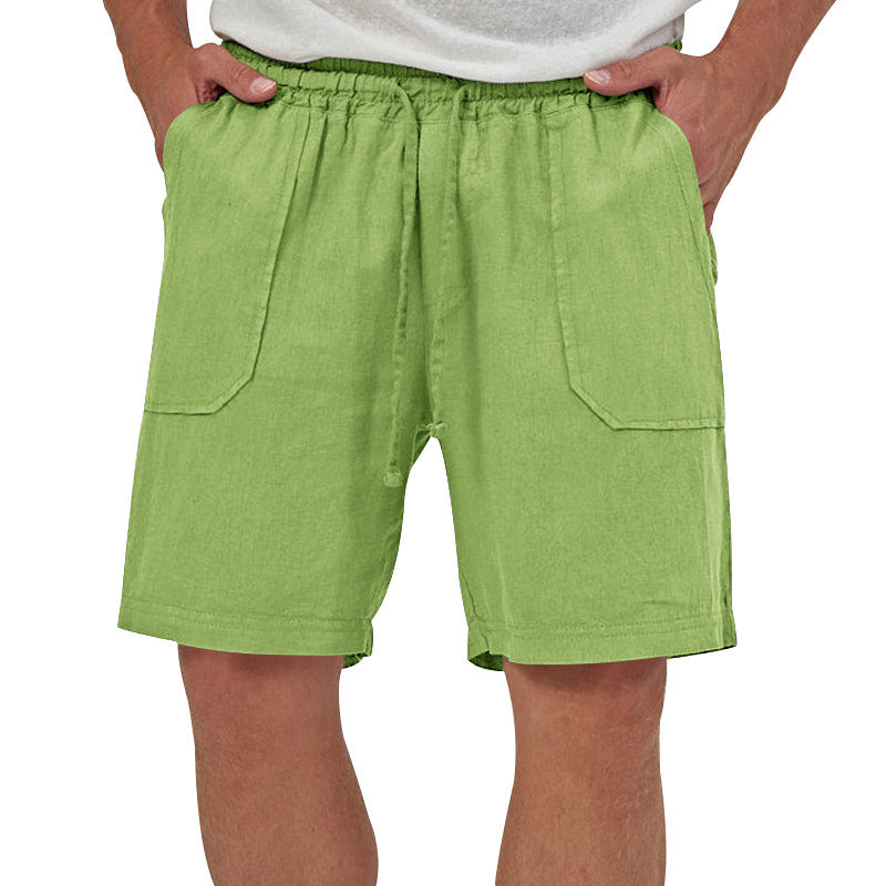 (🎁Last Day 69% OFF🎁)Men's Breathable Linen Drawstring Casual Shorts