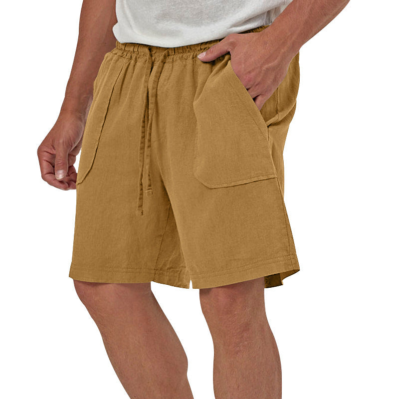 (🎁Last Day 69% OFF🎁)Men's Breathable Linen Drawstring Casual Shorts