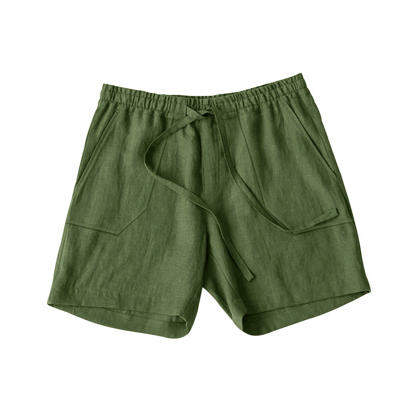 (🎁Last Day 69% OFF🎁)Men's Breathable Linen Drawstring Casual Shorts