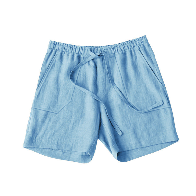 (🎁Last Day 69% OFF🎁)Men's Breathable Linen Drawstring Casual Shorts