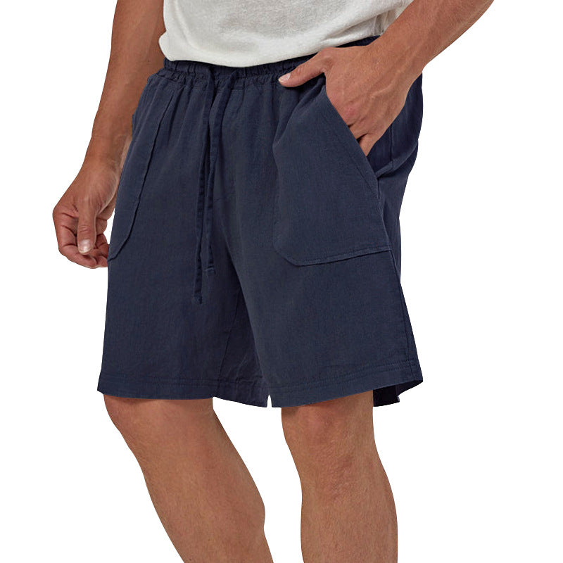 (🎁Last Day 69% OFF🎁)Men's Breathable Linen Drawstring Casual Shorts