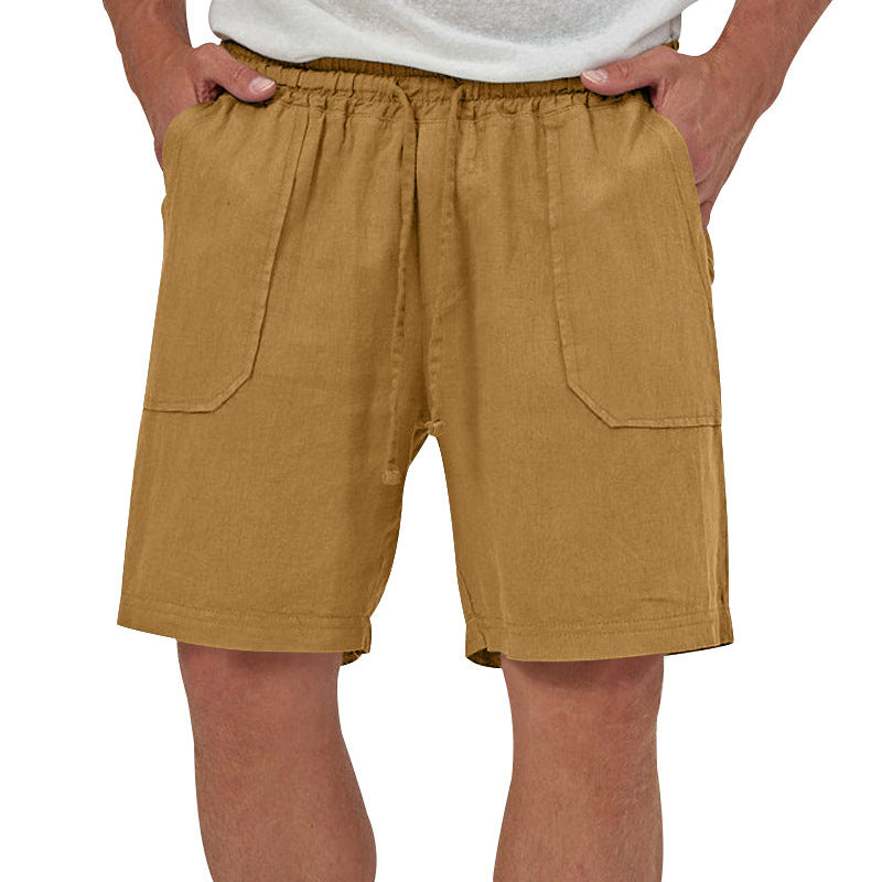 (🎁Last Day 69% OFF🎁)Men's Breathable Linen Drawstring Casual Shorts