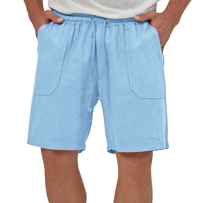 (🎁Last Day 69% OFF🎁)Men's Breathable Linen Drawstring Casual Shorts