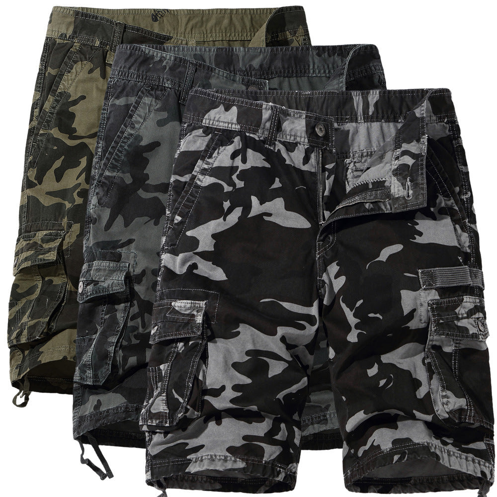 Pantalones cortos de camuflaje para hombre de talla grande VL™ Pantalones de 5 puntos 