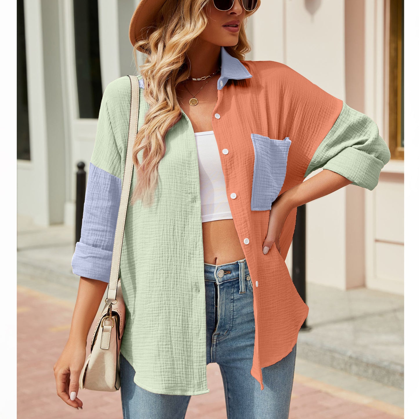 Women's Casual Long Sleeve Blouse