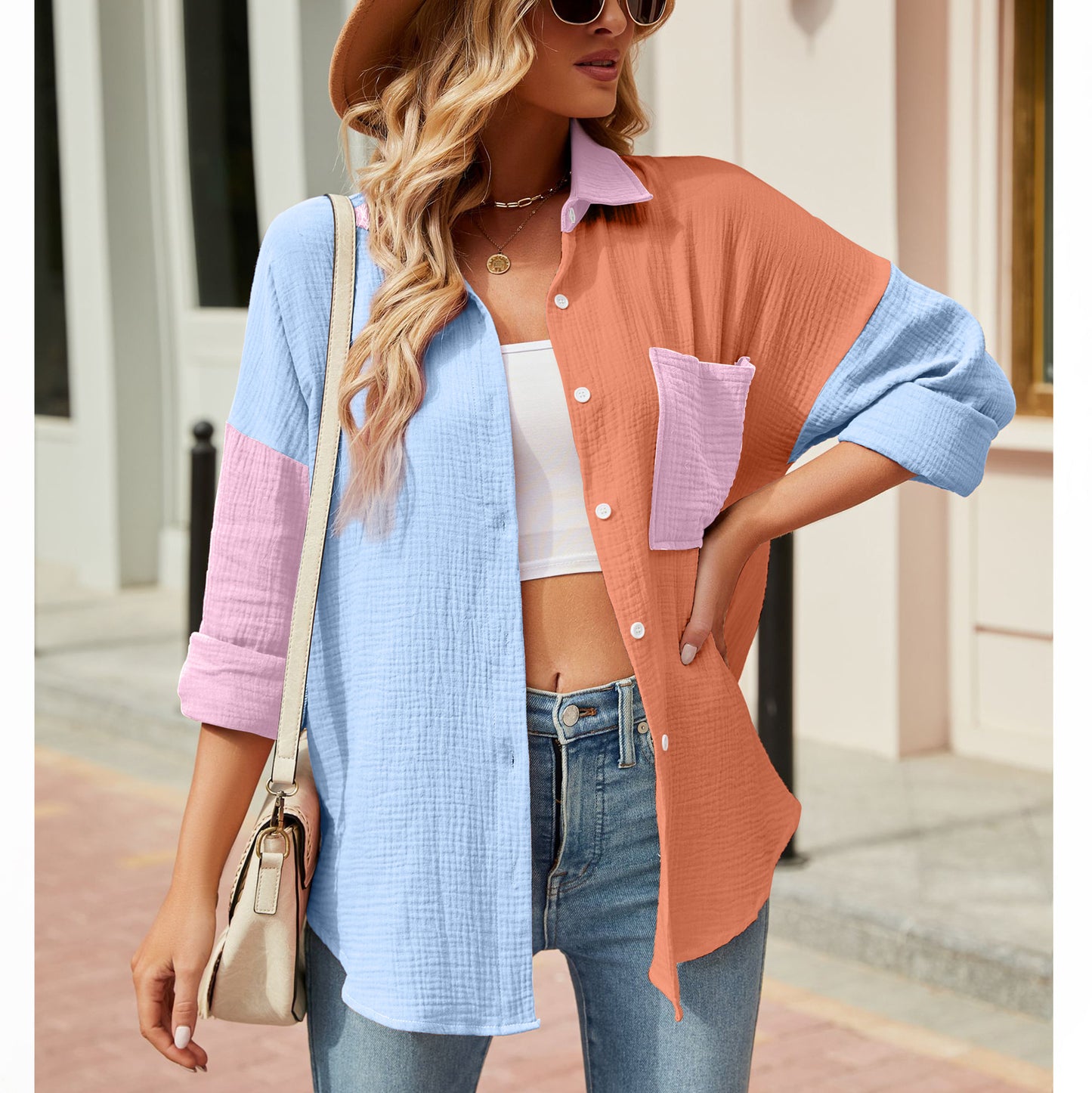 Women's Casual Long Sleeve Blouse