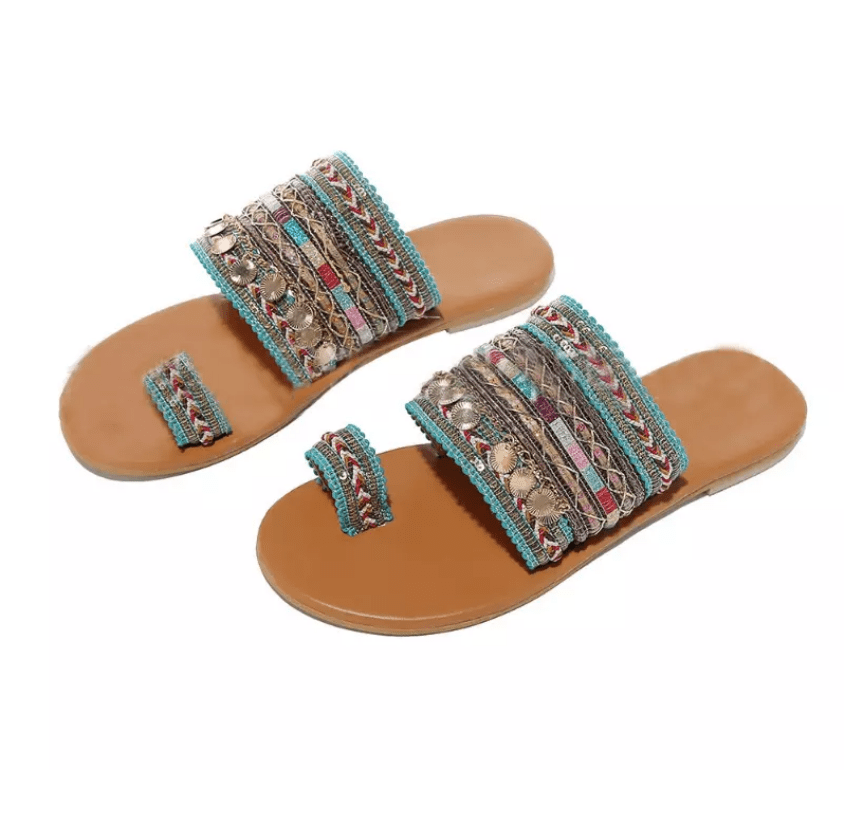 【Precio especial de hoy $29.99】2024 Sandalias con aro en el dedo estilo bohemio 