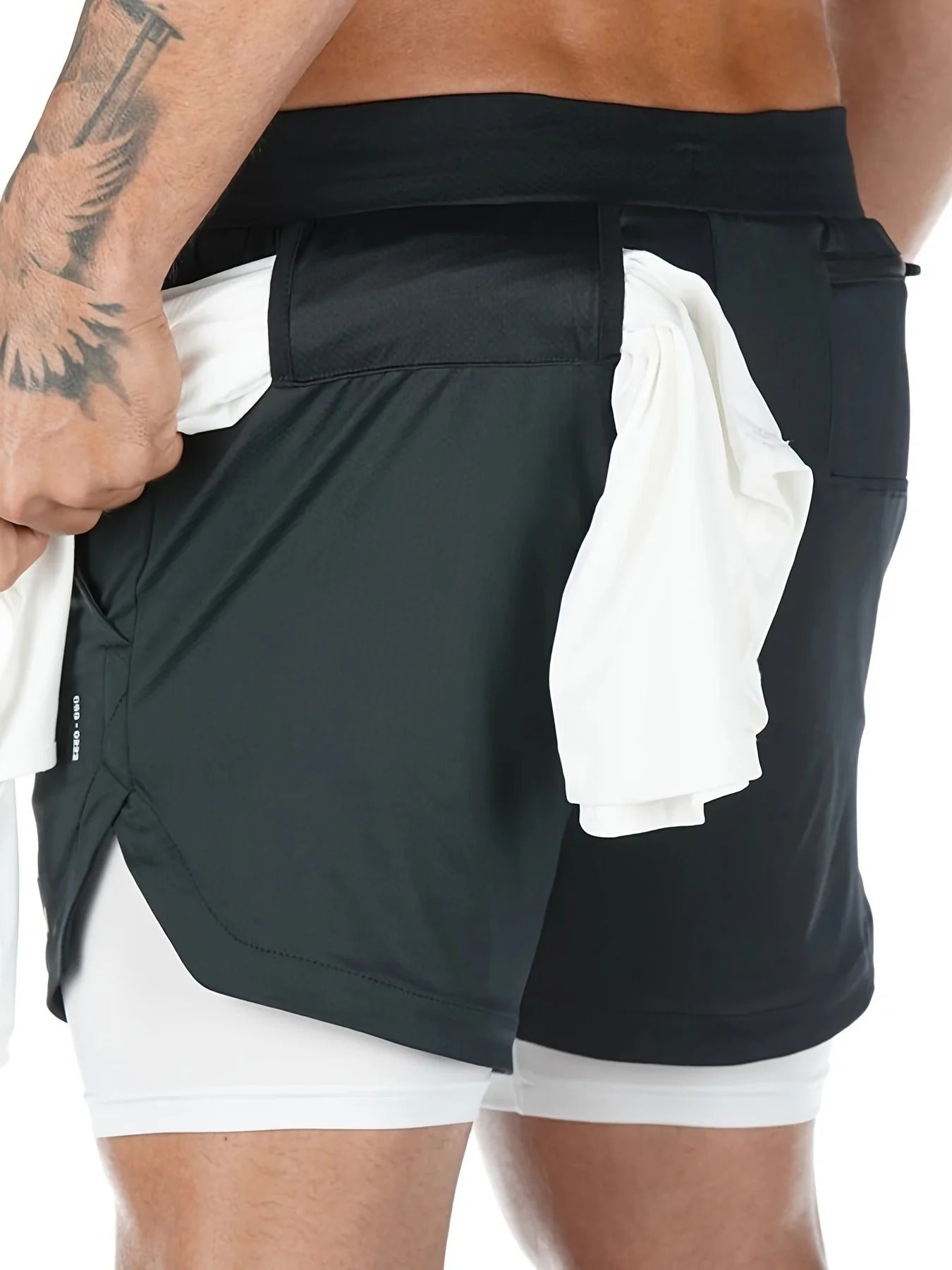 Pantalones cortos deportivos elásticos y transpirables 2 en 1 VL™ 