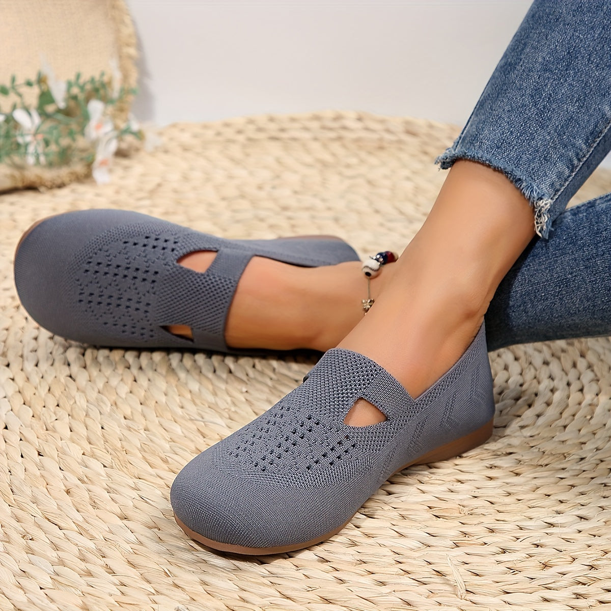 Women's Flying Woven Flat Shoes