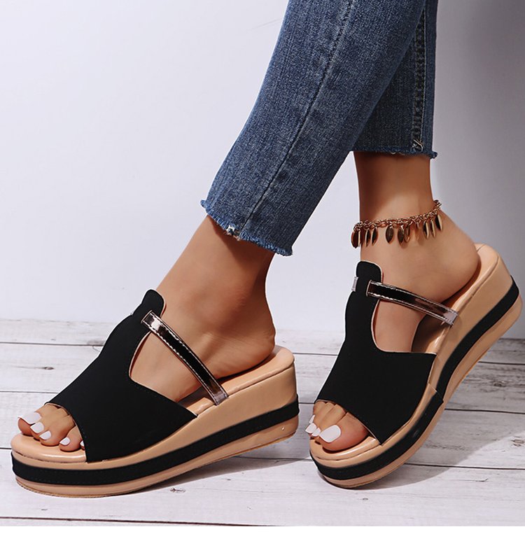 Women's Slip-on Casual Wedge Sandals