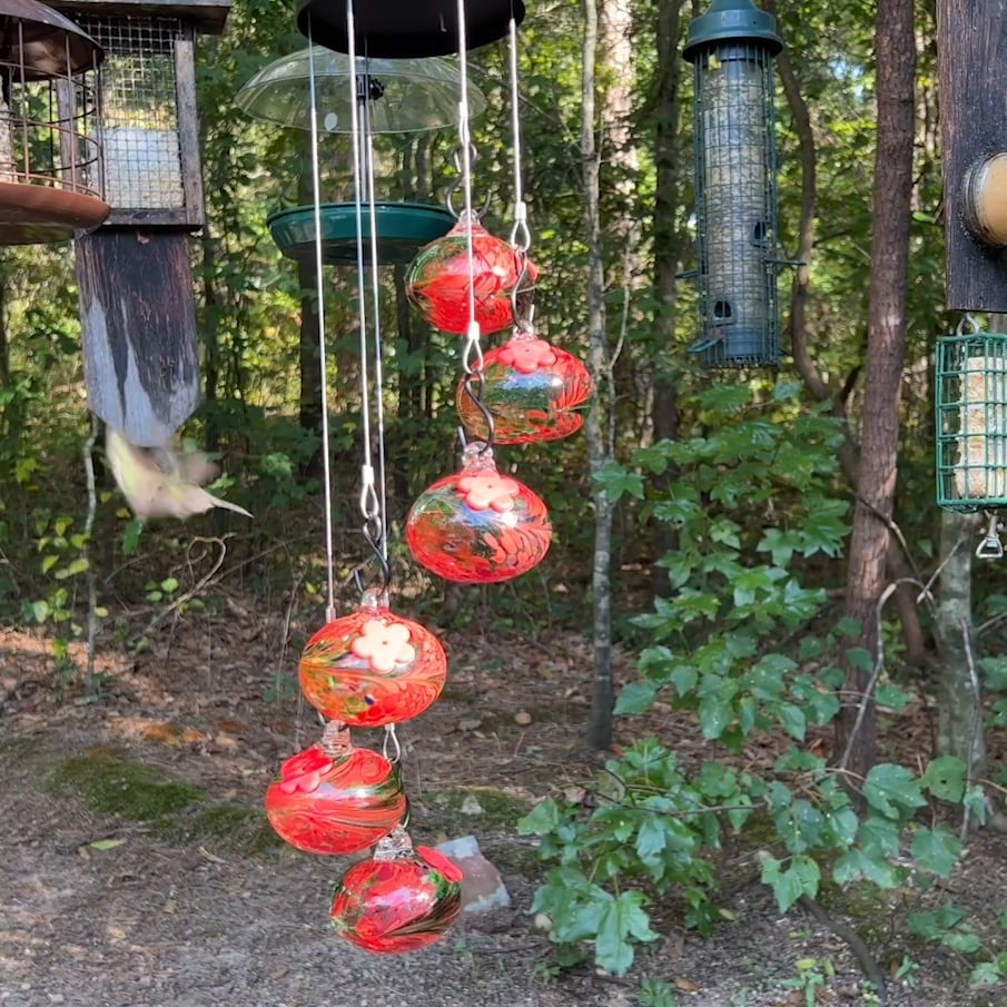 🔥Last Day 69% OFF🔥Charming Wind Chimes Hummingbird feeders