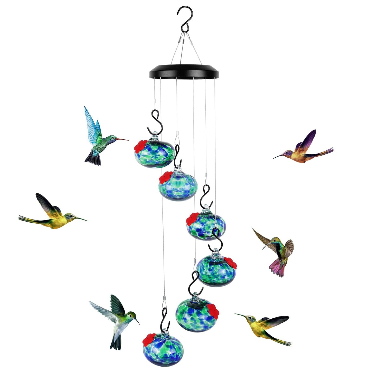 🔥Last Day 69% OFF🔥Charming Wind Chimes Hummingbird feeders