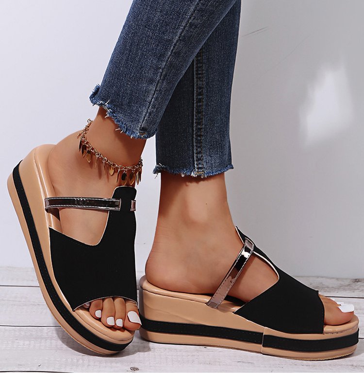 Women's Slip-on Casual Wedge Sandals