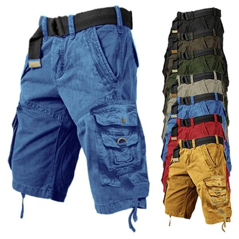 Mens Cargo Shorts Multi Pockets Cargo Shorts