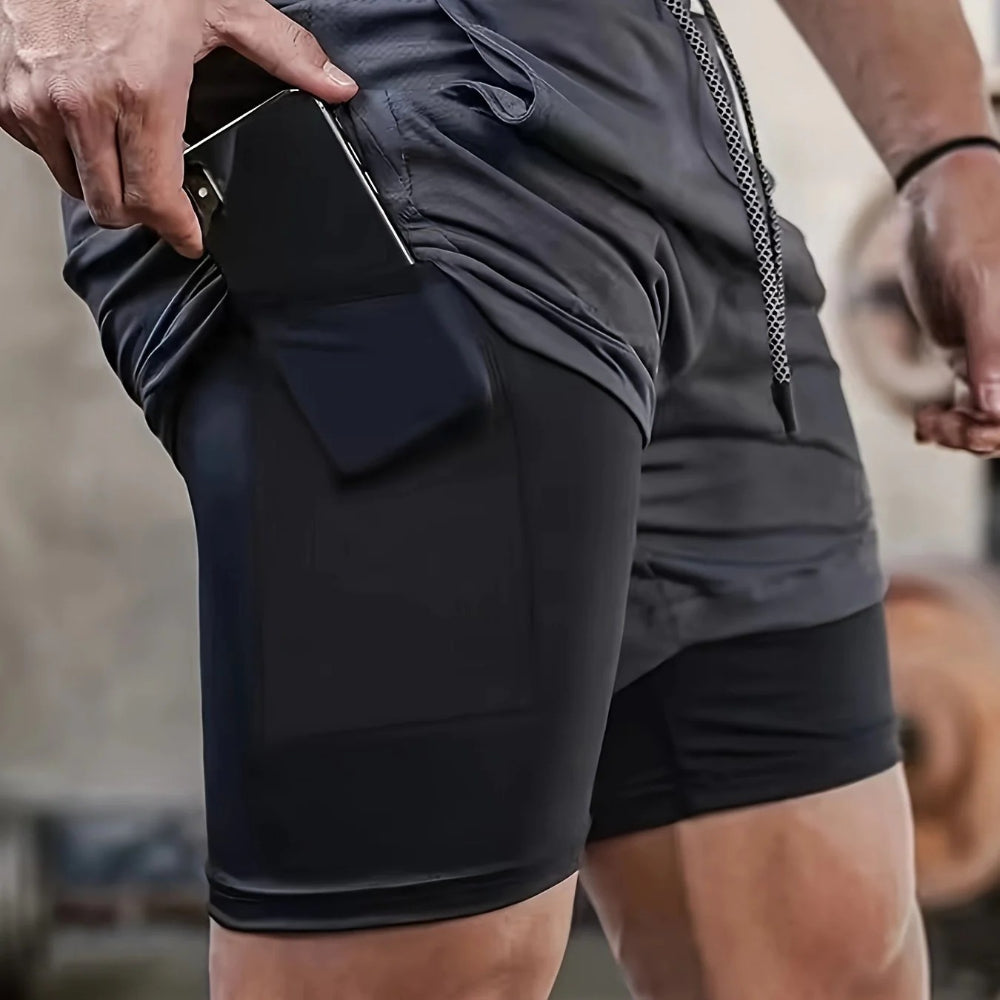 VL™ 2-in-1 Breathable Stretch Sports Shorts