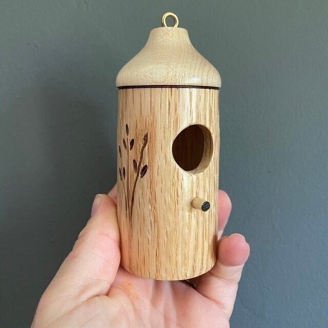 Casa Colibrí de Madera-Regalo para Amantes de la Naturaleza 