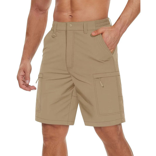 Shorts cargo informales de secado rápido con 5 bolsillos para hombre