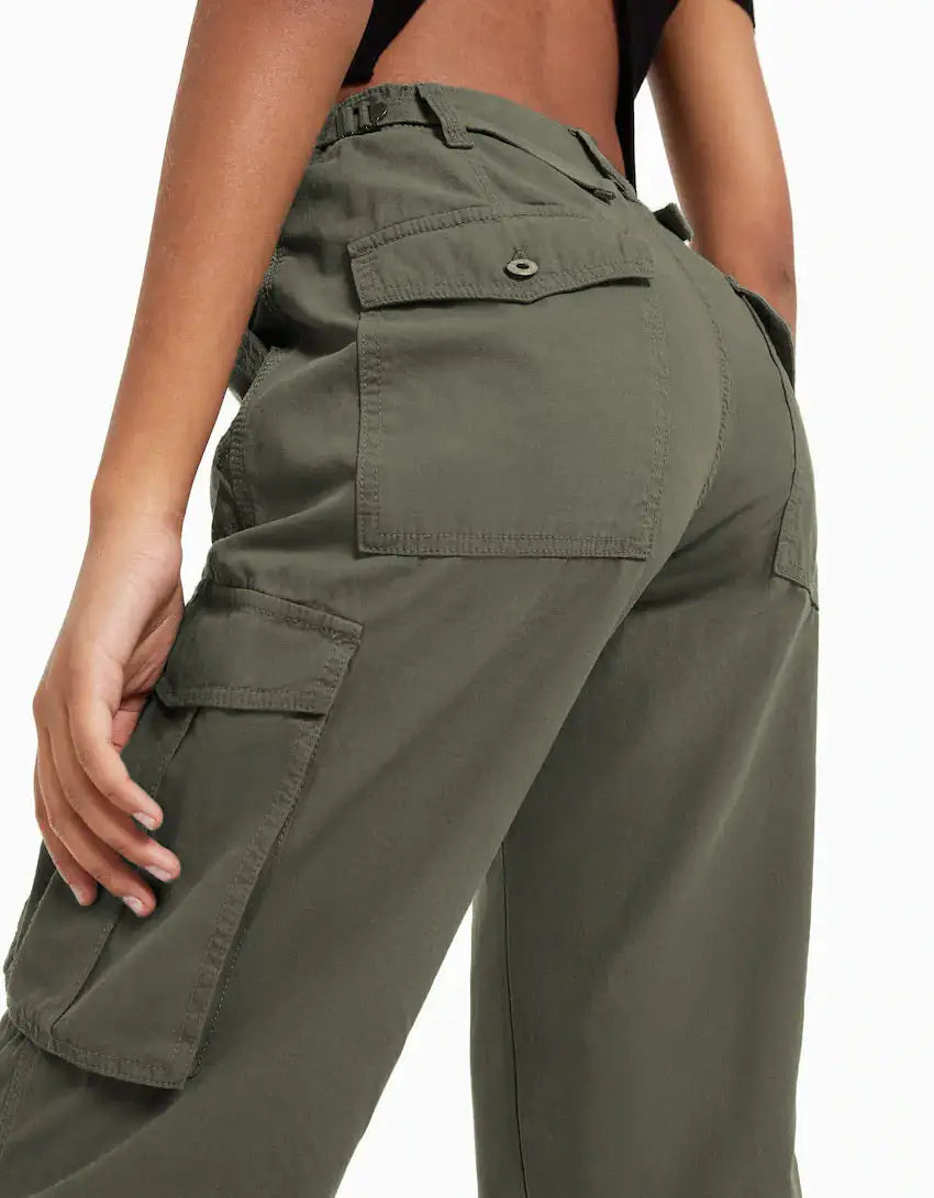 Pantalones cargo mejorados para mujer