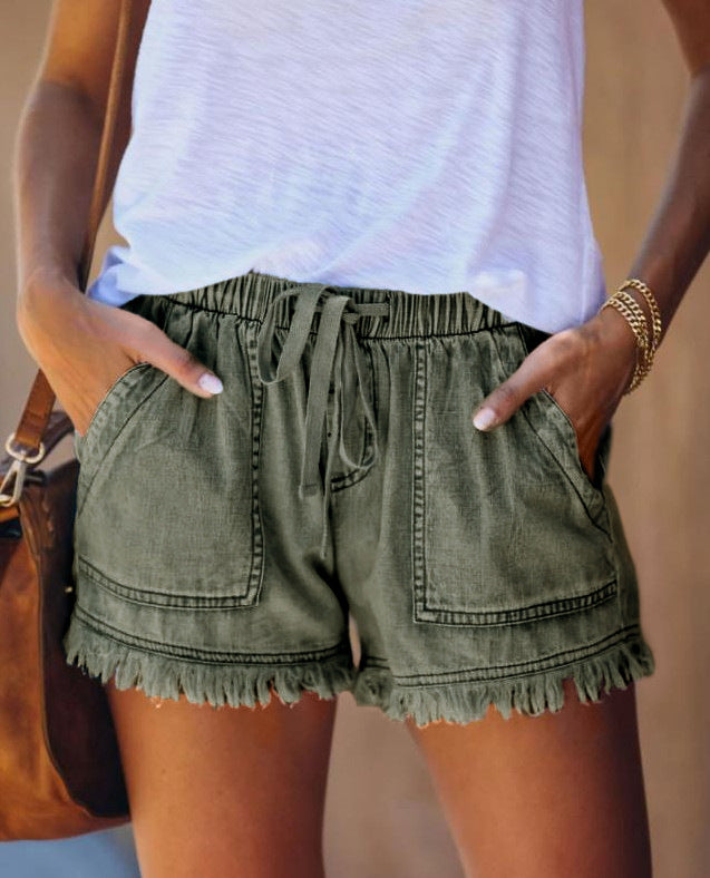 🔥🔥🔥🔥2024 New Summer  Midiross Womens Casual Denim Shorts with Pockets Cotton Jean Short